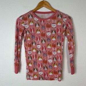 Little Sleepies Pajama Set Bunny Print + Bonus Lavender Top Sleepwear Size 12/14